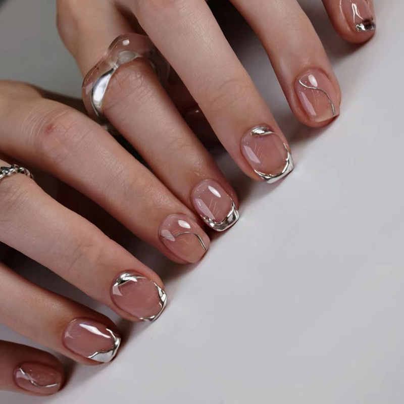 Nail Art Overlay - Короткие накладные ногти для женщин и