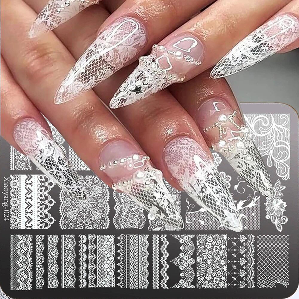 Nail Art Leopard - Металлический шаблон для стемпинга 14,5*9,5 см