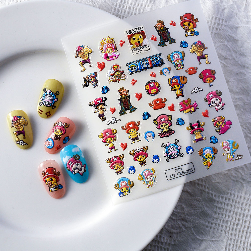 Nail Art Zoro One Piece - 1 шт. Наклейки для ногтей с