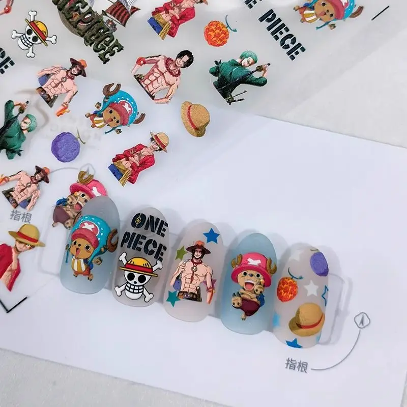 Nail Art Zoro One Piece - Цельный новый мультяшный Луффи Чоппер, милые