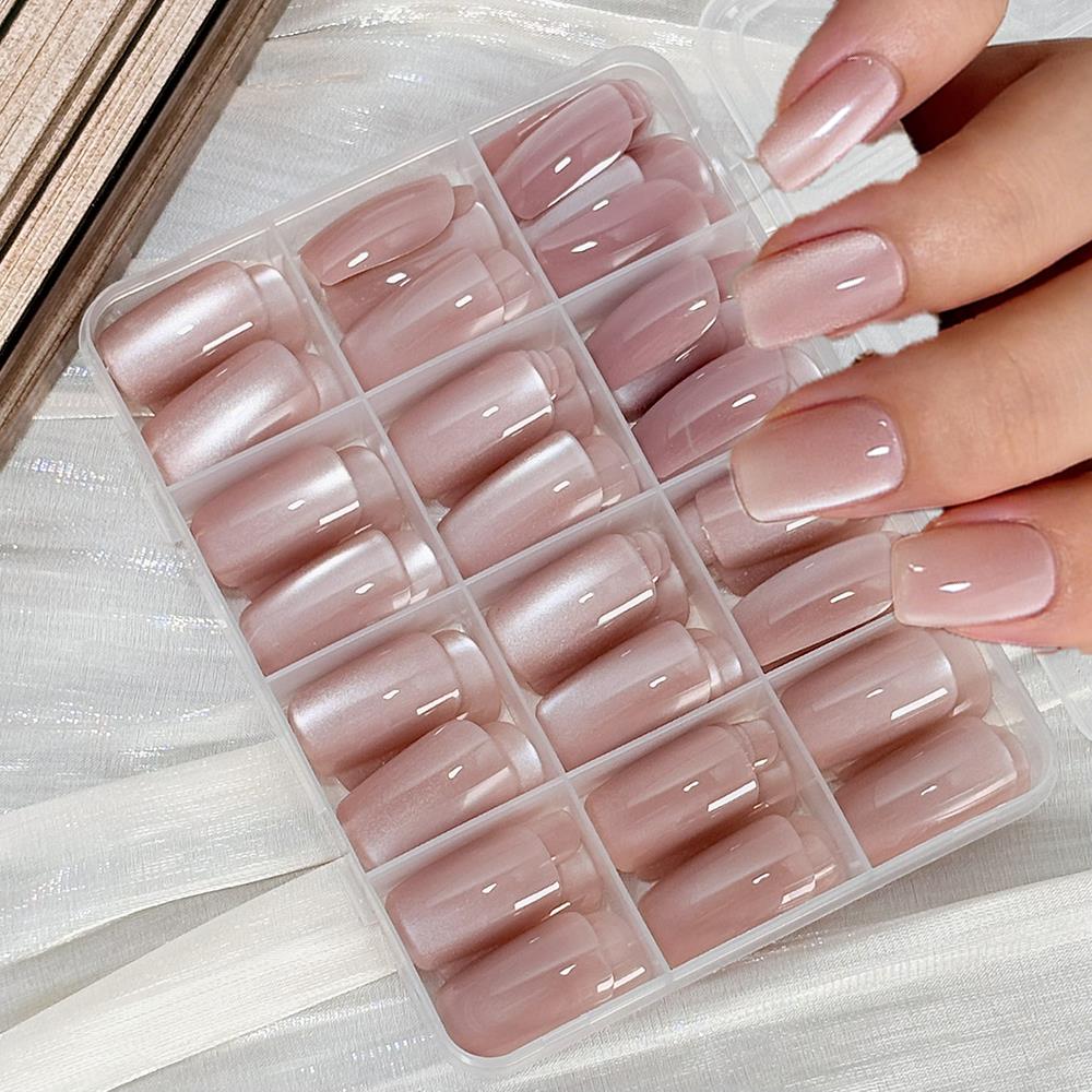 Nail Art Wedding - 144 шт. глянцевых накладных ногтей цвета