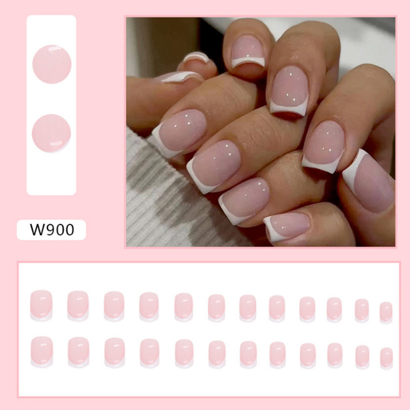 Короткие квадратные накладные  – обзор и цена Nail Art Wedding