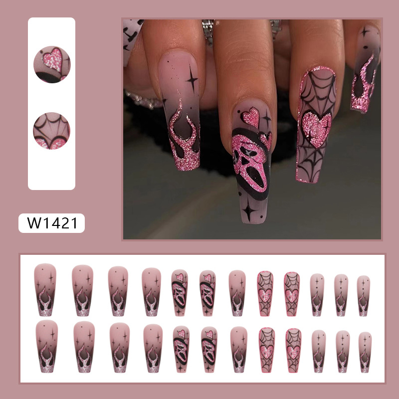 24 шт. розовых накладных ногте – обзор и цена Nail Art Gliter