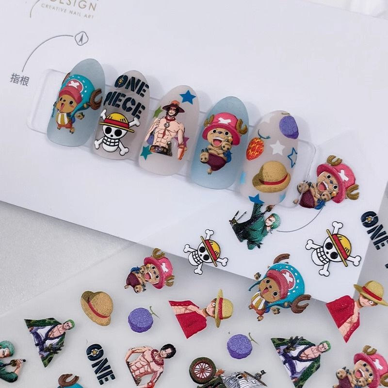 Новые One Piece Monkey·D·Luffy – обзор и цена Nail Art Zoro One Piece