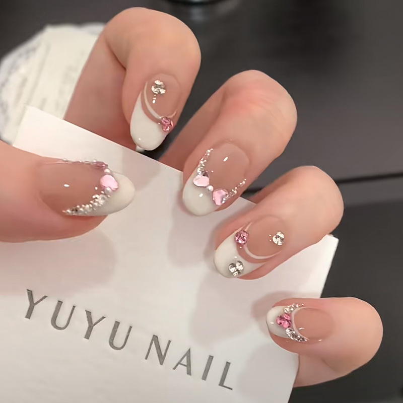 10 шт., белое французское розо – обзор и цена Nail Art Press On