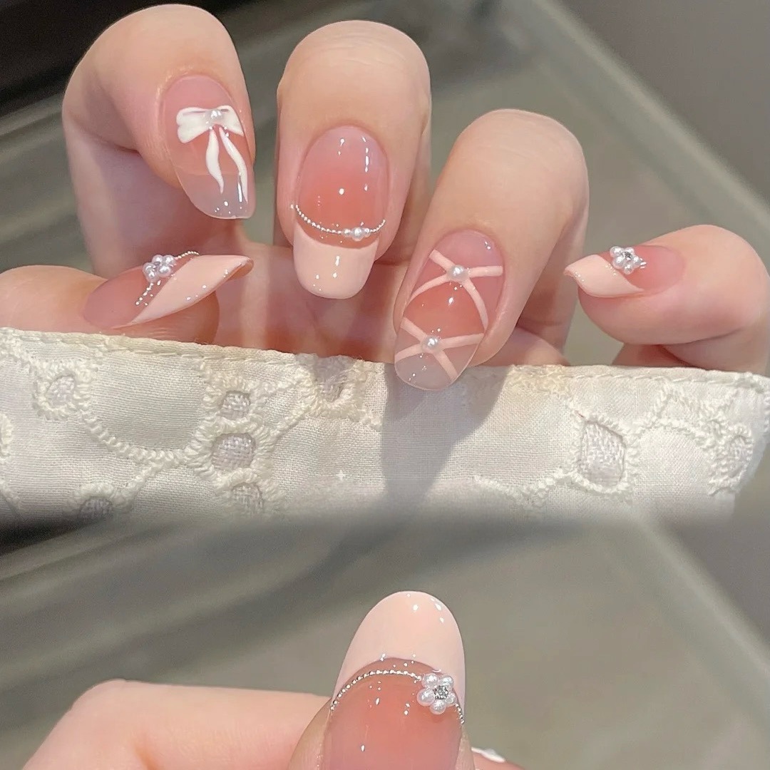 10 шт., белое французское розо – обзор и цена Nail Art Press On