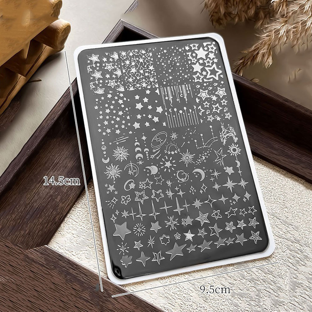Металлический шаблон для стемп – обзор и цена Nail Art Leopard