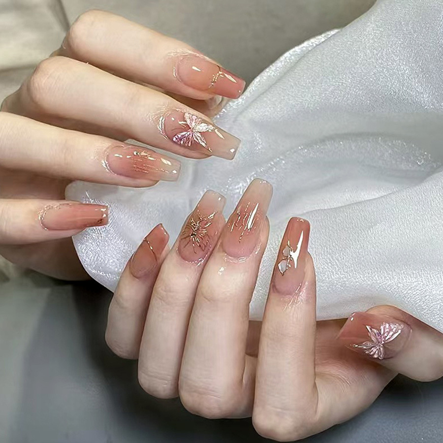 Накладные ногти средней длины  – обзор и цена Nail Art Press On