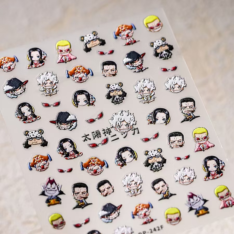1 шт. 5D наклейки для ногтей O – обзор и цена Nail Art Zoro One Piece