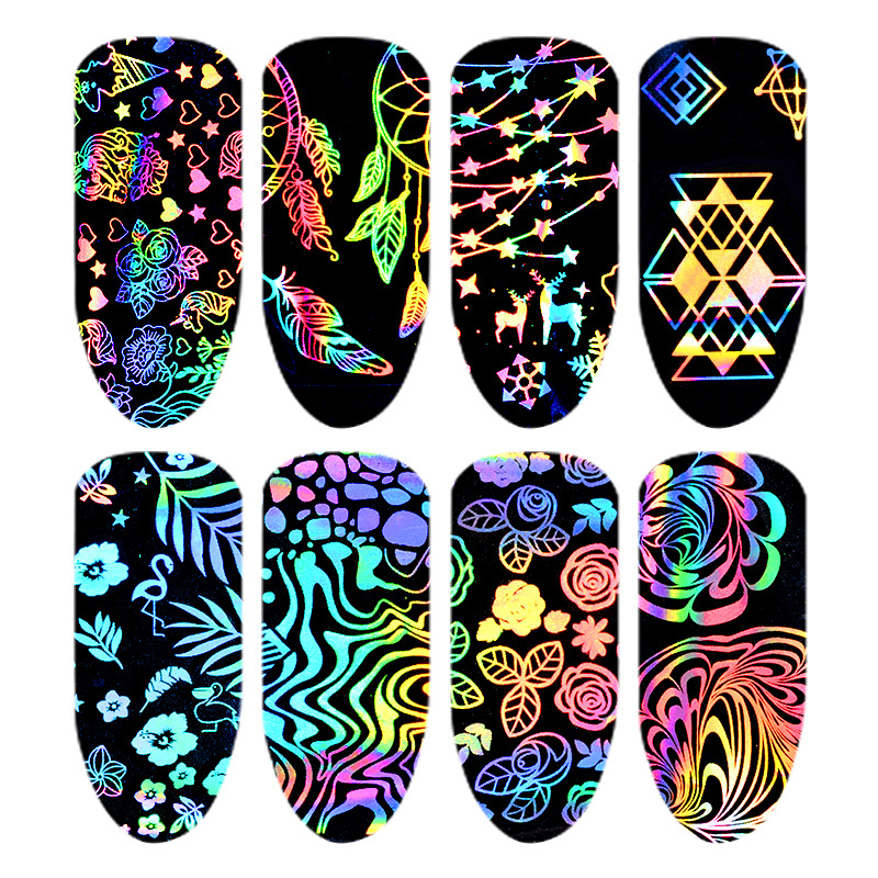 8 шт. голографические красочны – обзор и цена Nail Art Lotso