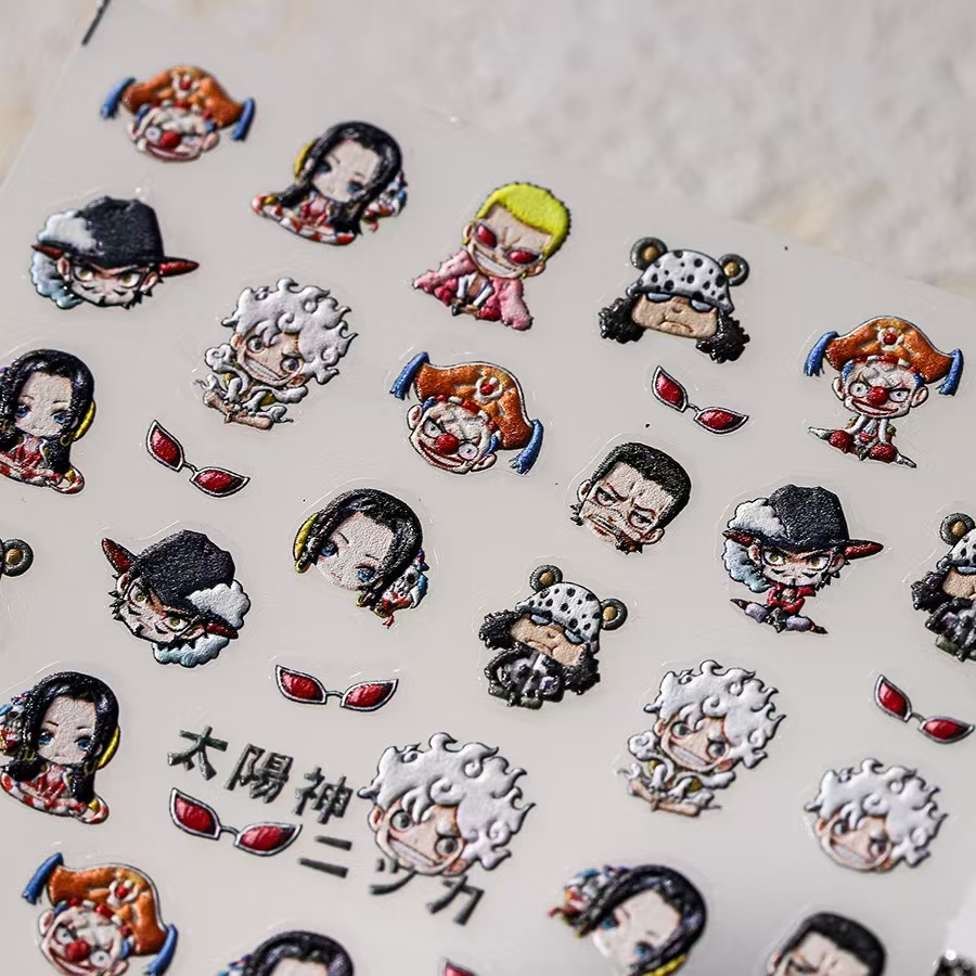 1 шт. Новые 5D наклейки для но – обзор и цена Nail Art Zoro One Piece