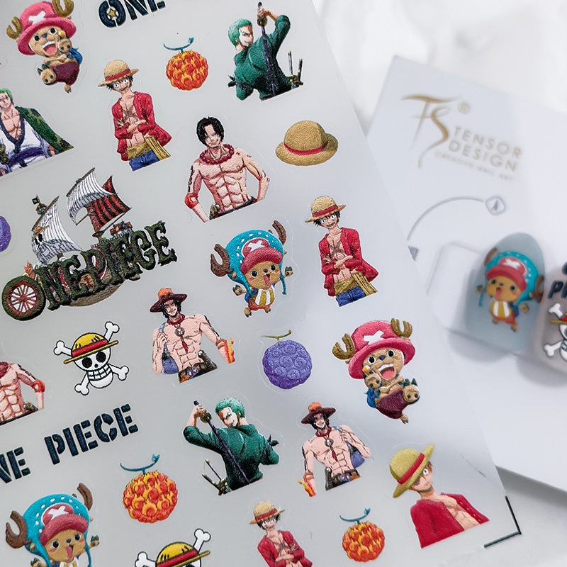 1 шт. Новые 5D наклейки для но – обзор и цена Nail Art Zoro One Piece