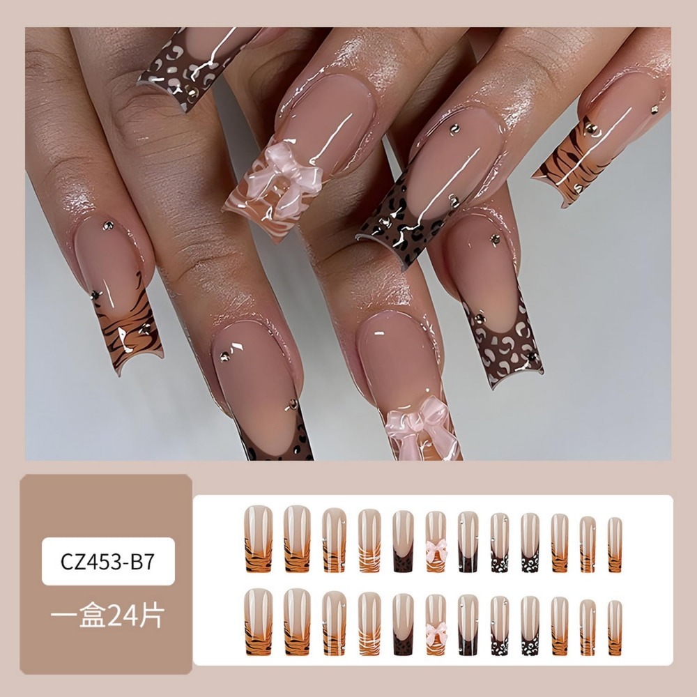 Накладные акриловые ногти с ле – обзор и цена Nail Art Leopard