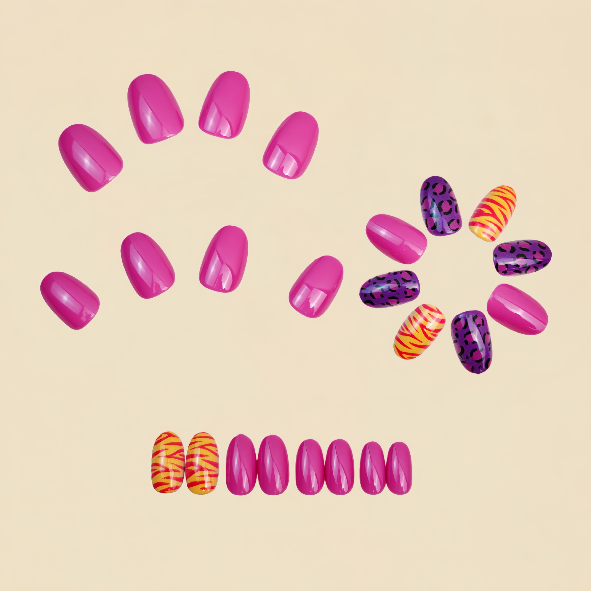 Короткие длинные накладные ног – обзор и цена Nail Art Leopard