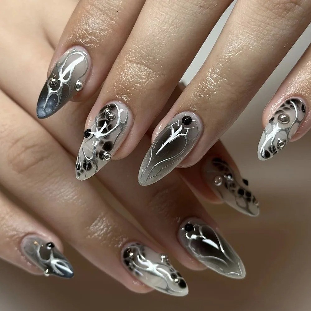 24 шт. накладных ногтей с бант – обзор и цена Nail Art Press On