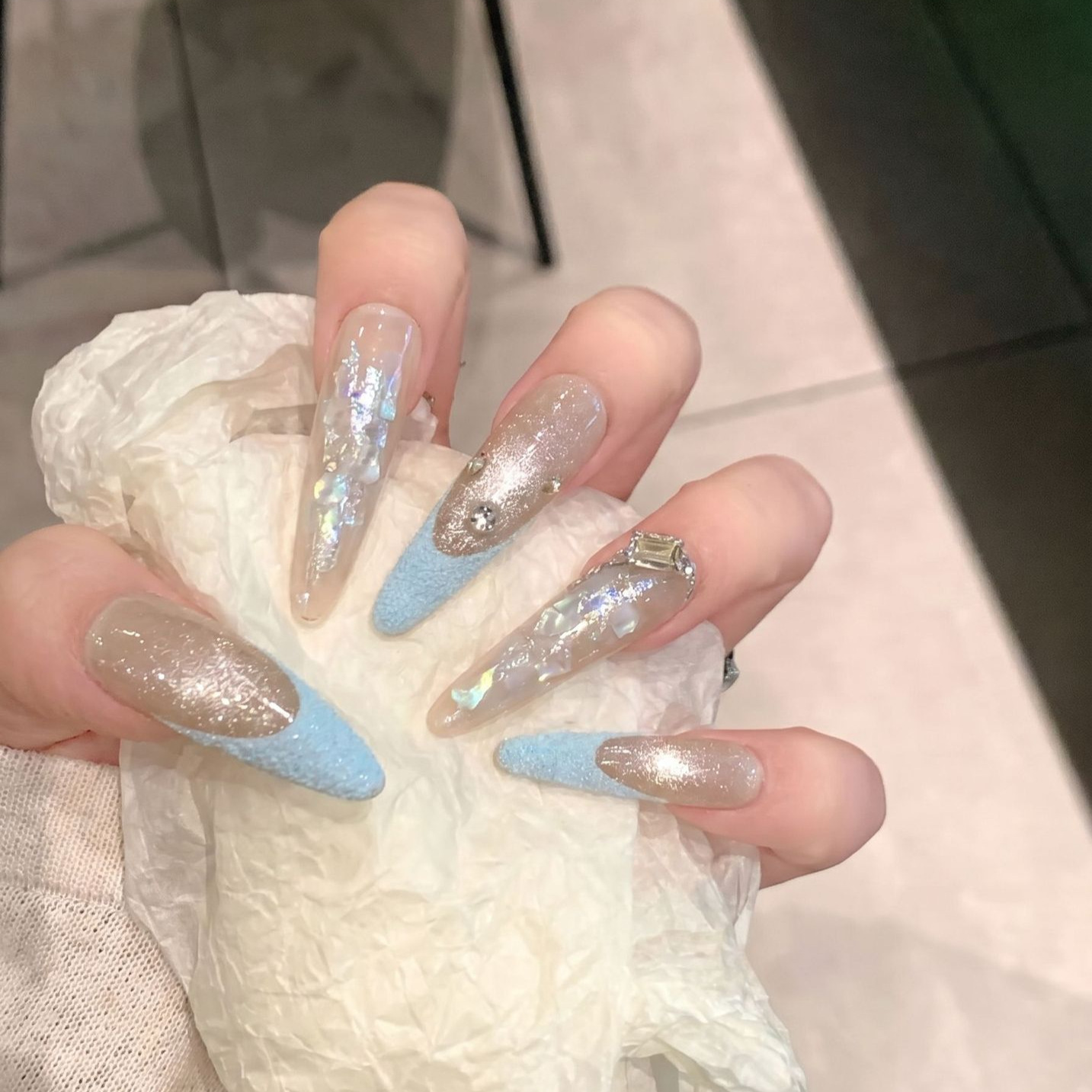 Press On Nails 10 шт. фиолетов – обзор и цена Nail Art Wedding