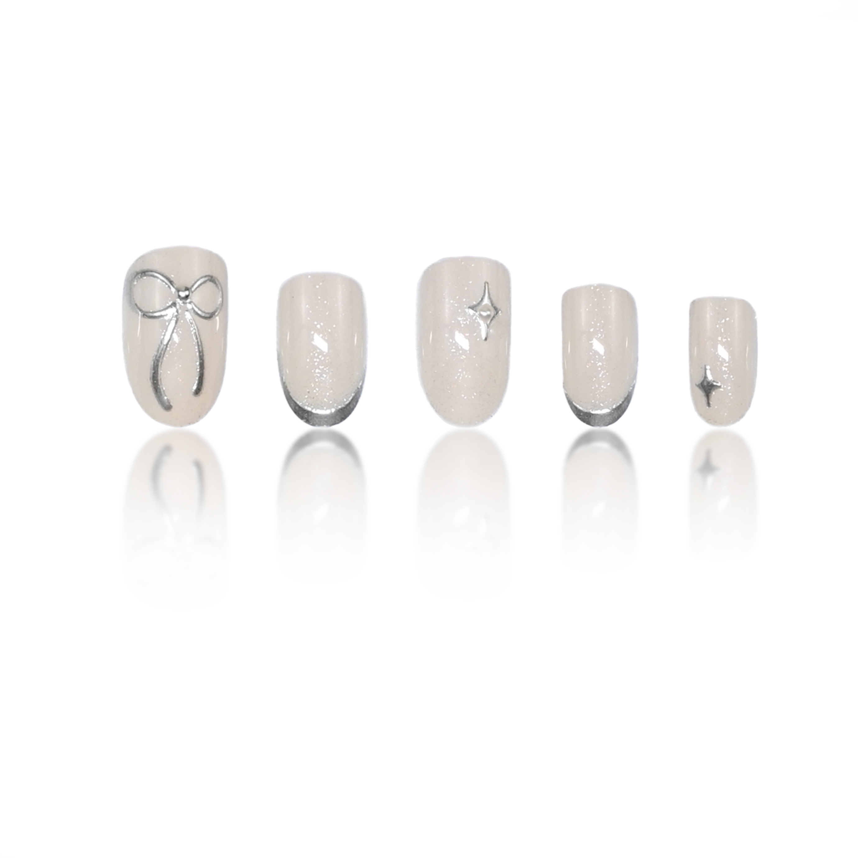 24 шт. коротких круглых наклад – обзор и цена Nail Art Wedding