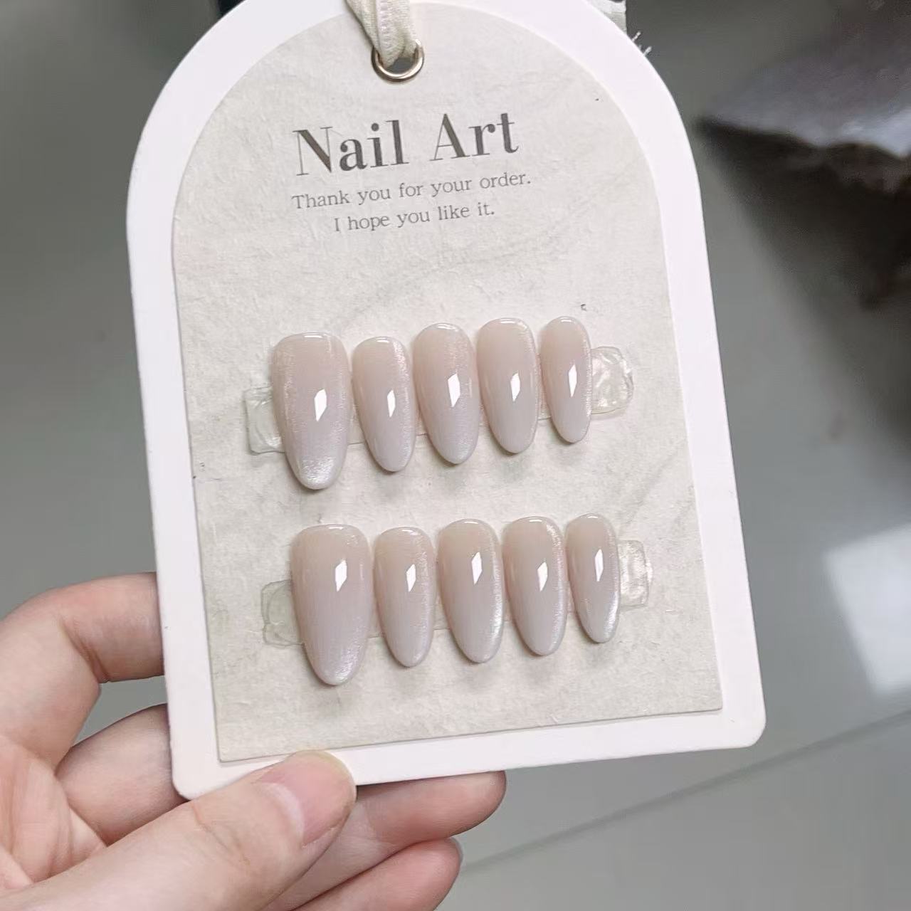 10 шт. однотонных накладных но – обзор и цена Nail Art Eye Cat