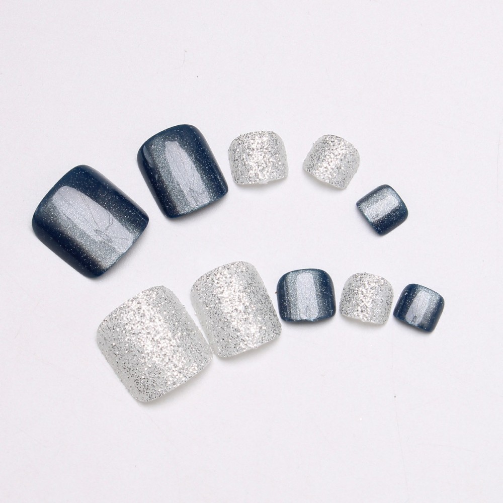 24 шт. накладных ногтей для пе – обзор и цена Nail Art Gliter