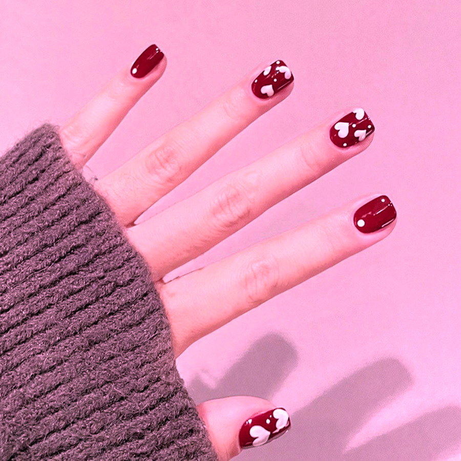 24 шт./набор, короткие квадрат – обзор и цена Nail Art Press On