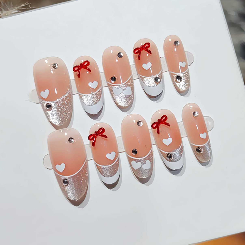 10 шт. французских накладных н – обзор и цена Nail Art Press On