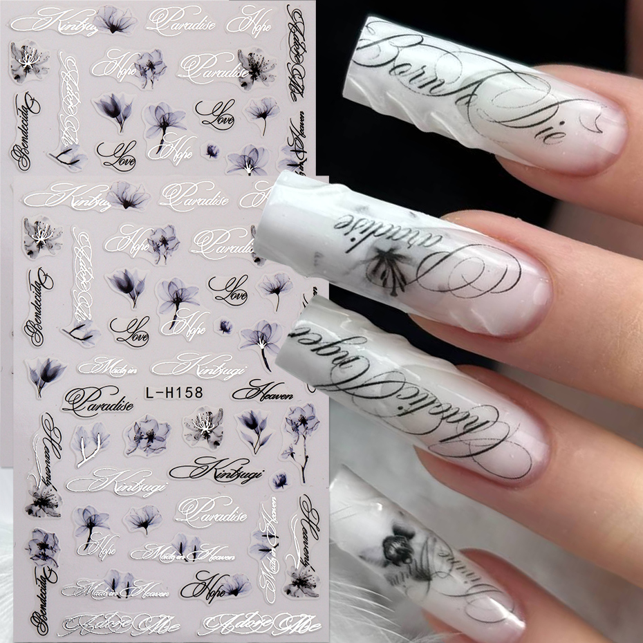 Наклейки для ногтей с цветочны – обзор и цена Nail Art Quotes