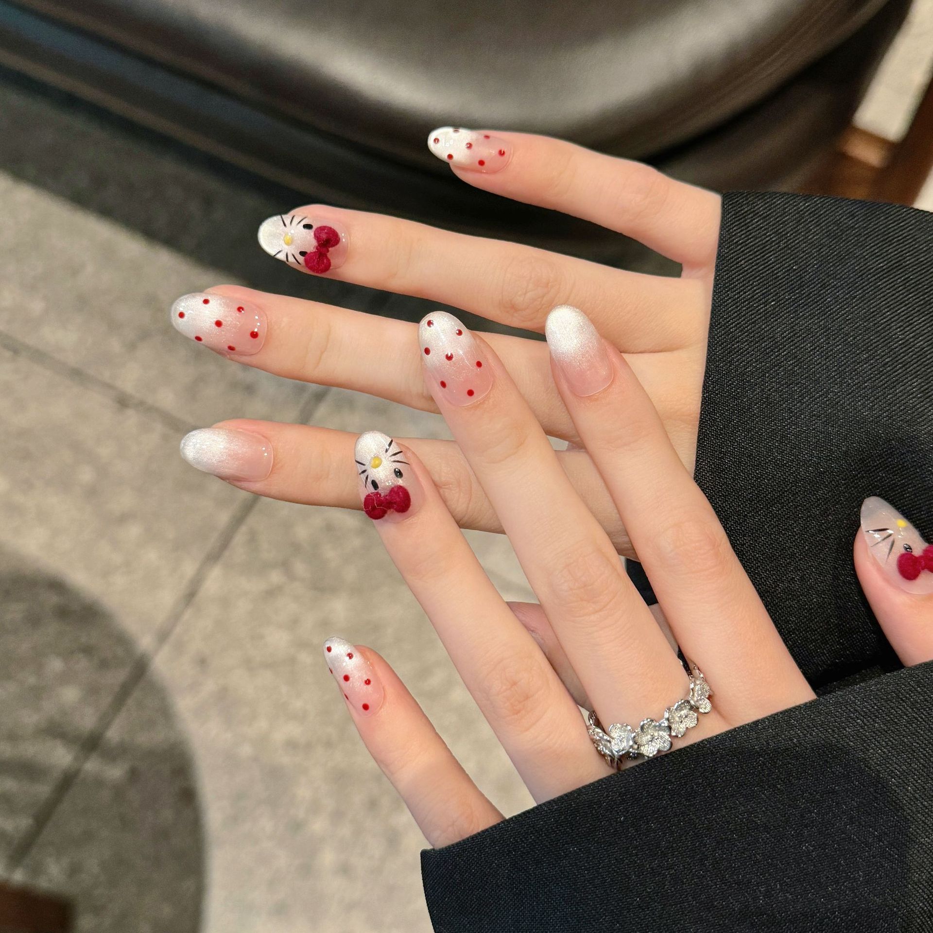 10 шт. Накладные ногти ручной  – обзор и цена Nail Art Eye Cat