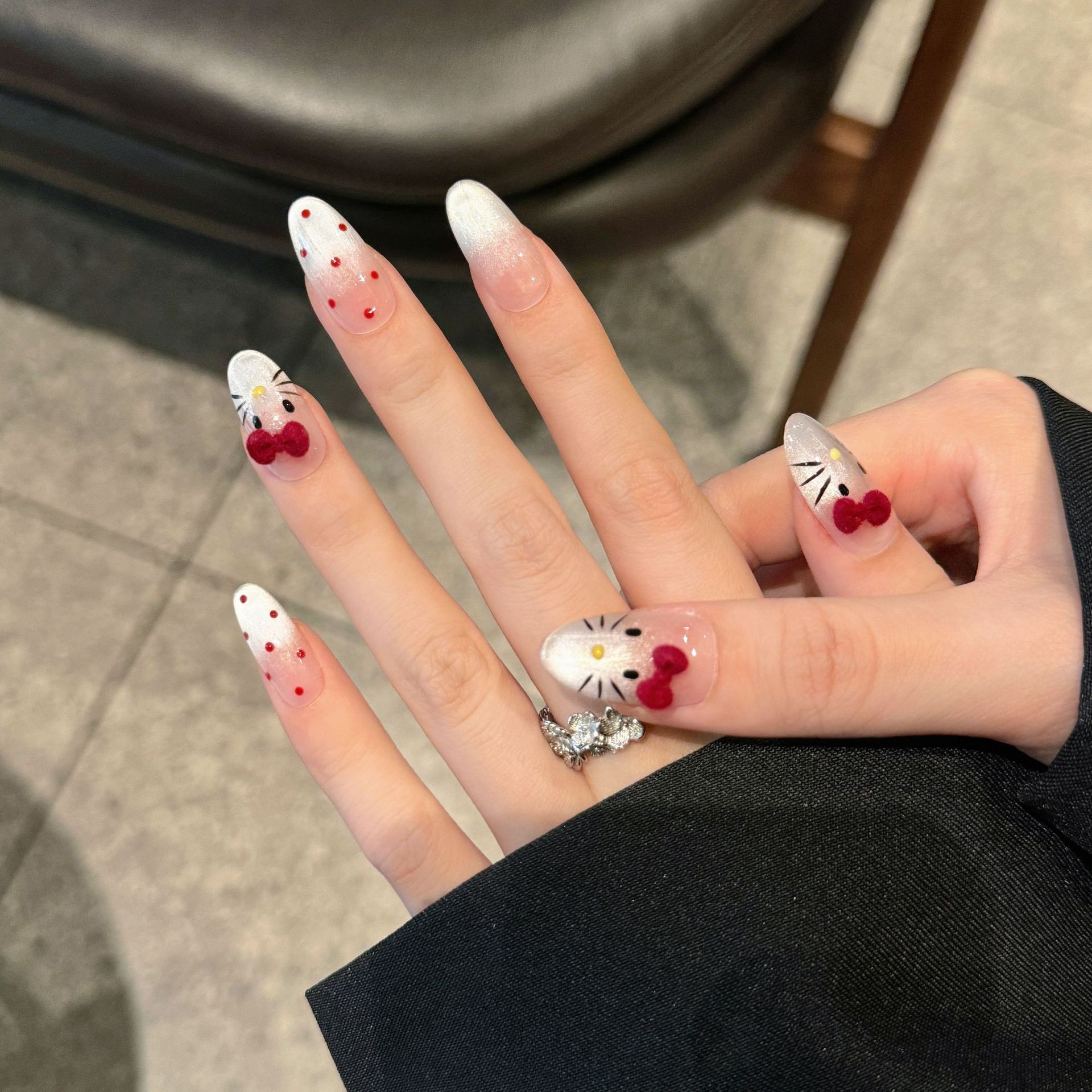 10 шт. Накладные ногти ручной  – обзор и цена Nail Art Eye Cat