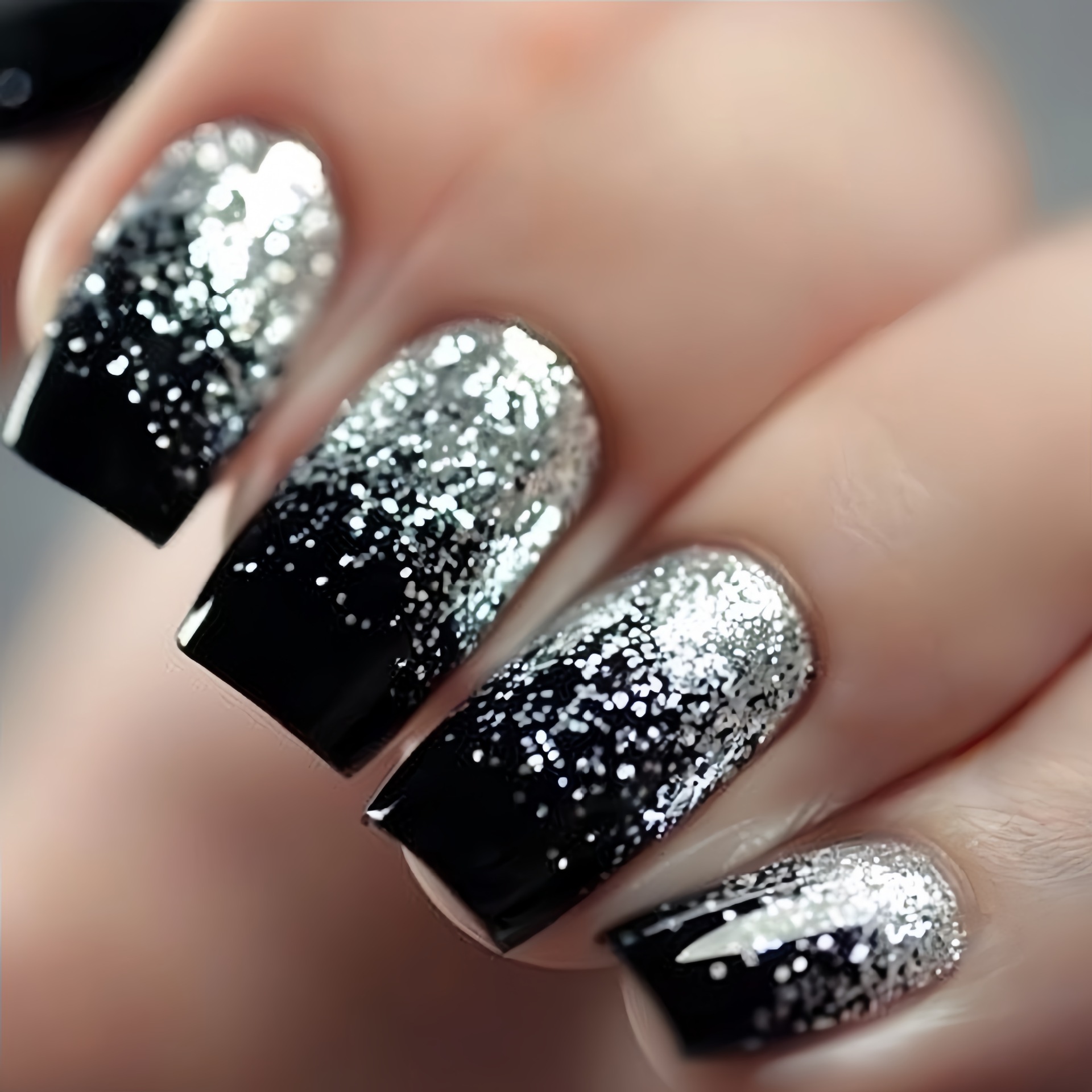 Короткие средние накладные ног – обзор и цена Nail Art Gliter
