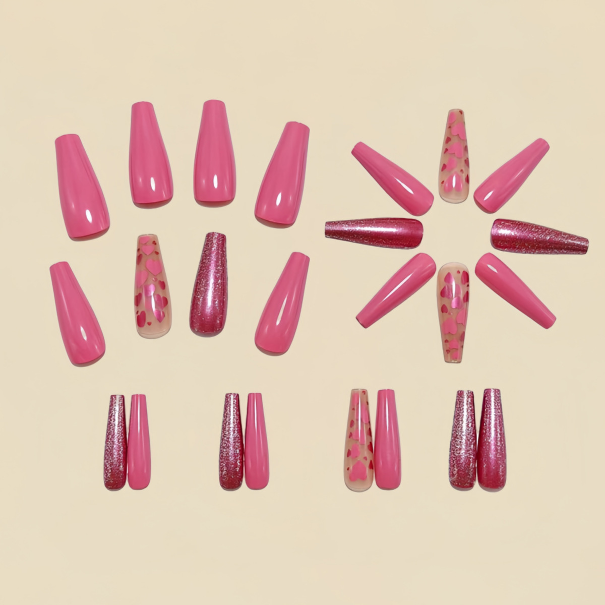 Накладные ногти средней длины  – обзор и цена Nail Art Wedding