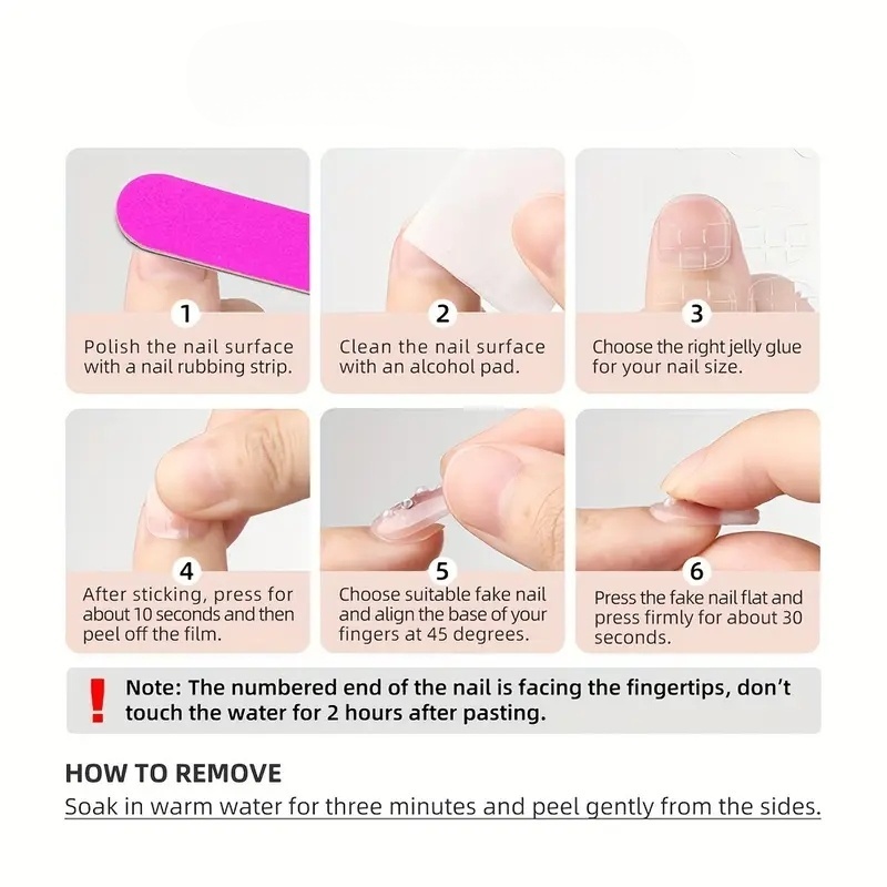 10 шт. Накладные ногти ручной  – обзор и цена Nail Art Gliter