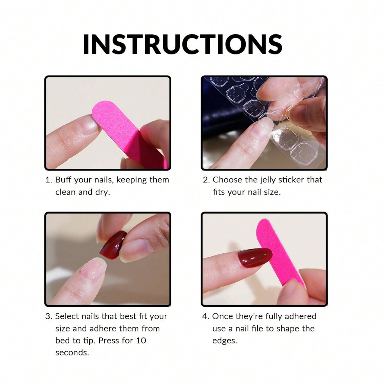 10 шт. Накладные ногти ручной  – обзор и цена Nail Art Gliter