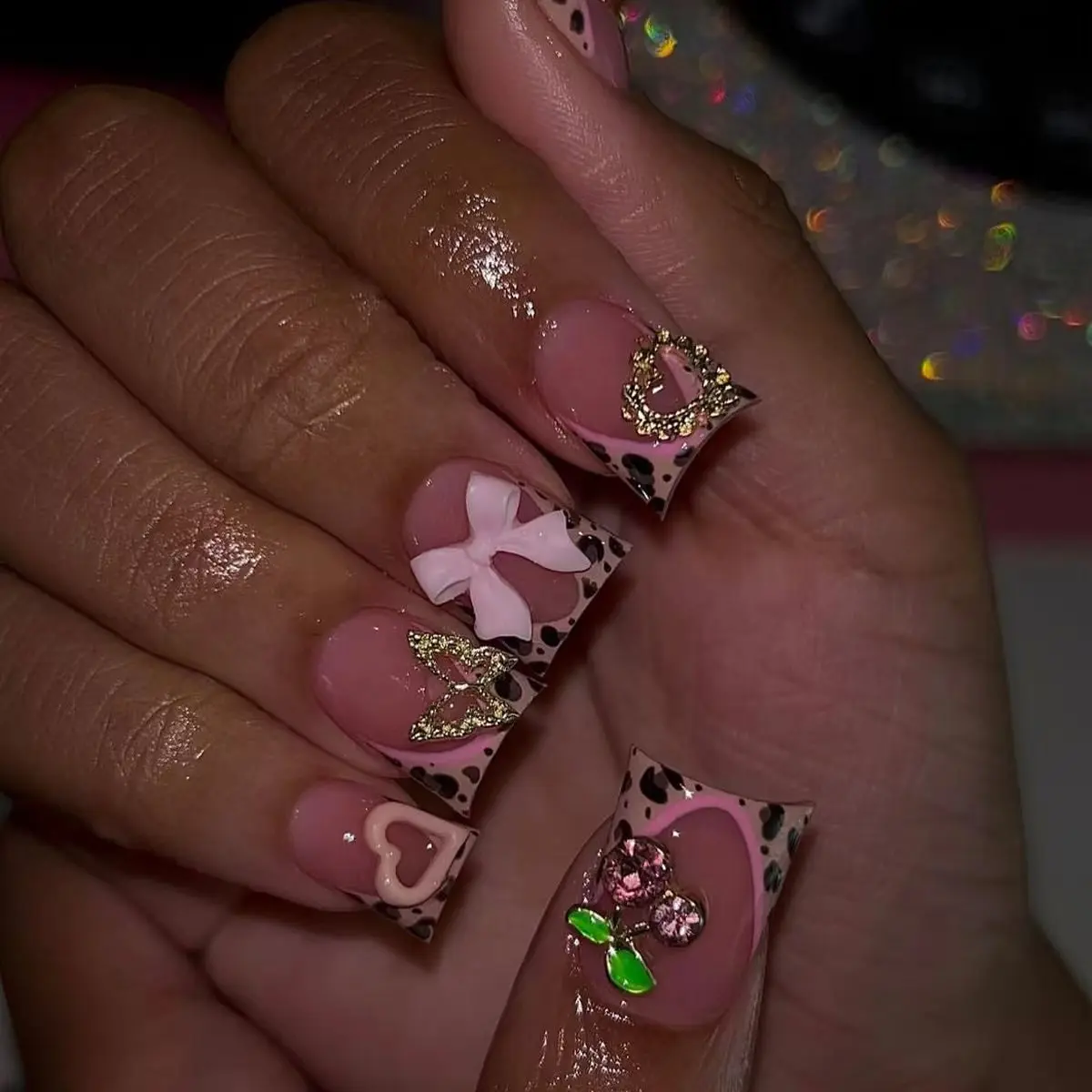 24 шт. коротких накладных ногт – обзор и цена Nail Art Leopard